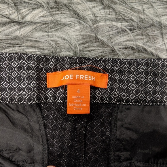 🤍SOLD🤍Joe Fresh black and silver dress pants - Picture 4 of 8